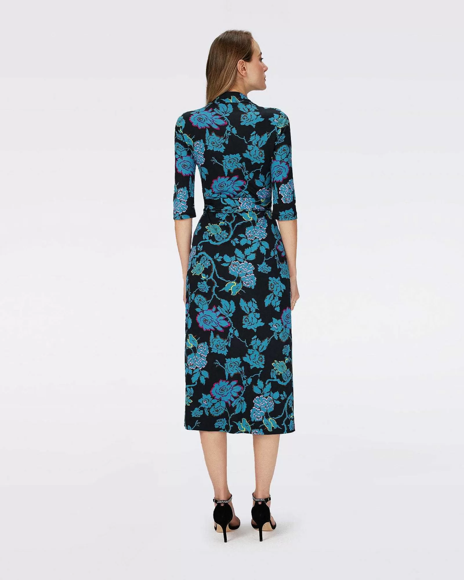 Diane von Furstenberg Midi-Kleider^Dvf Abigail Midikleid In China Vine Blk Med