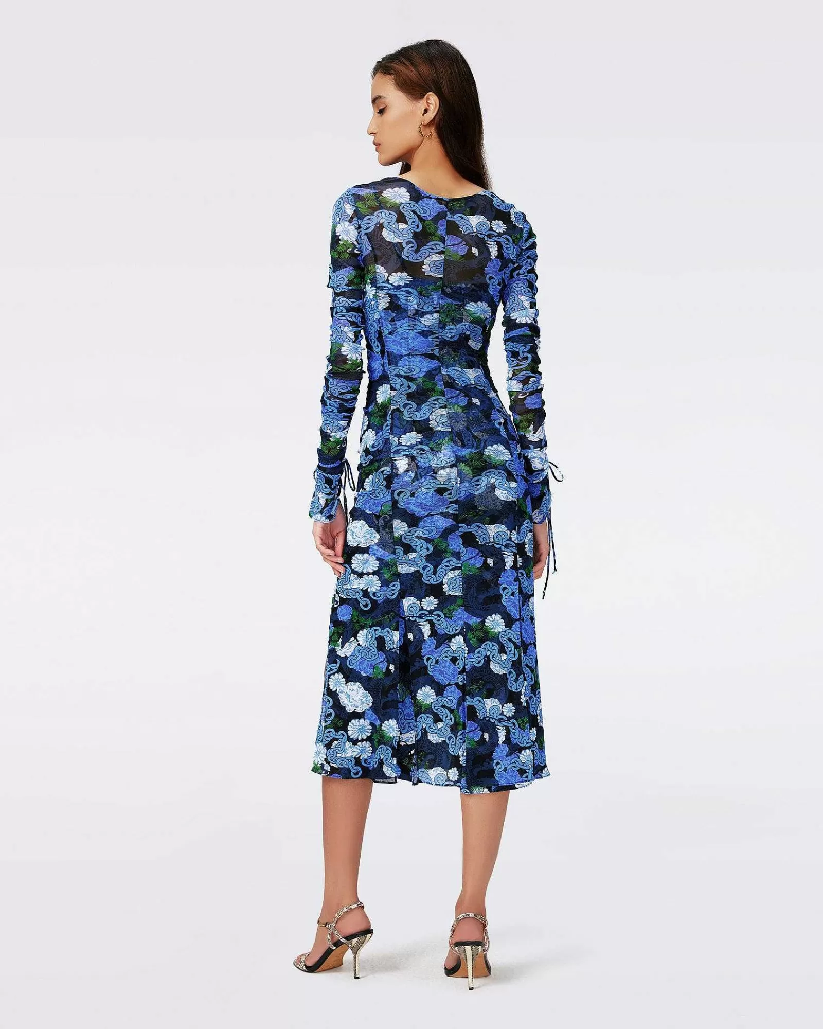 Diane von Furstenberg Midi-Kleider^Dvf Corinne Kleid Im Drachentanz