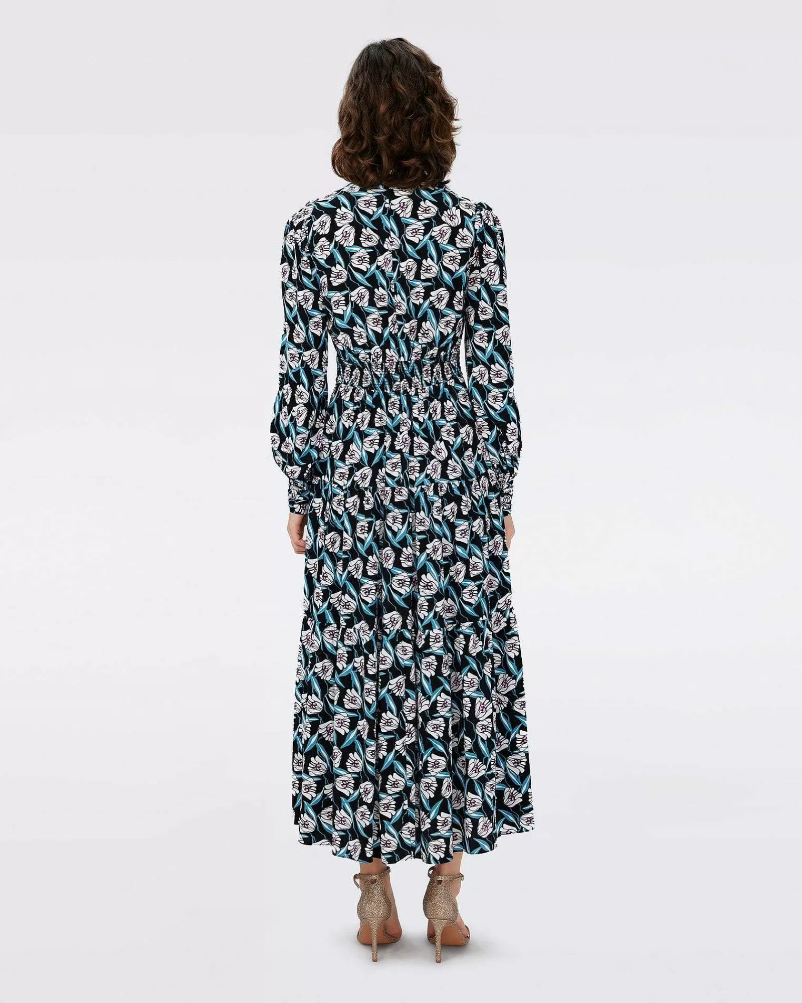 Diane von Furstenberg Midi-Kleider^Dvf Gil Kleid In Fortune Vine Elfenbein