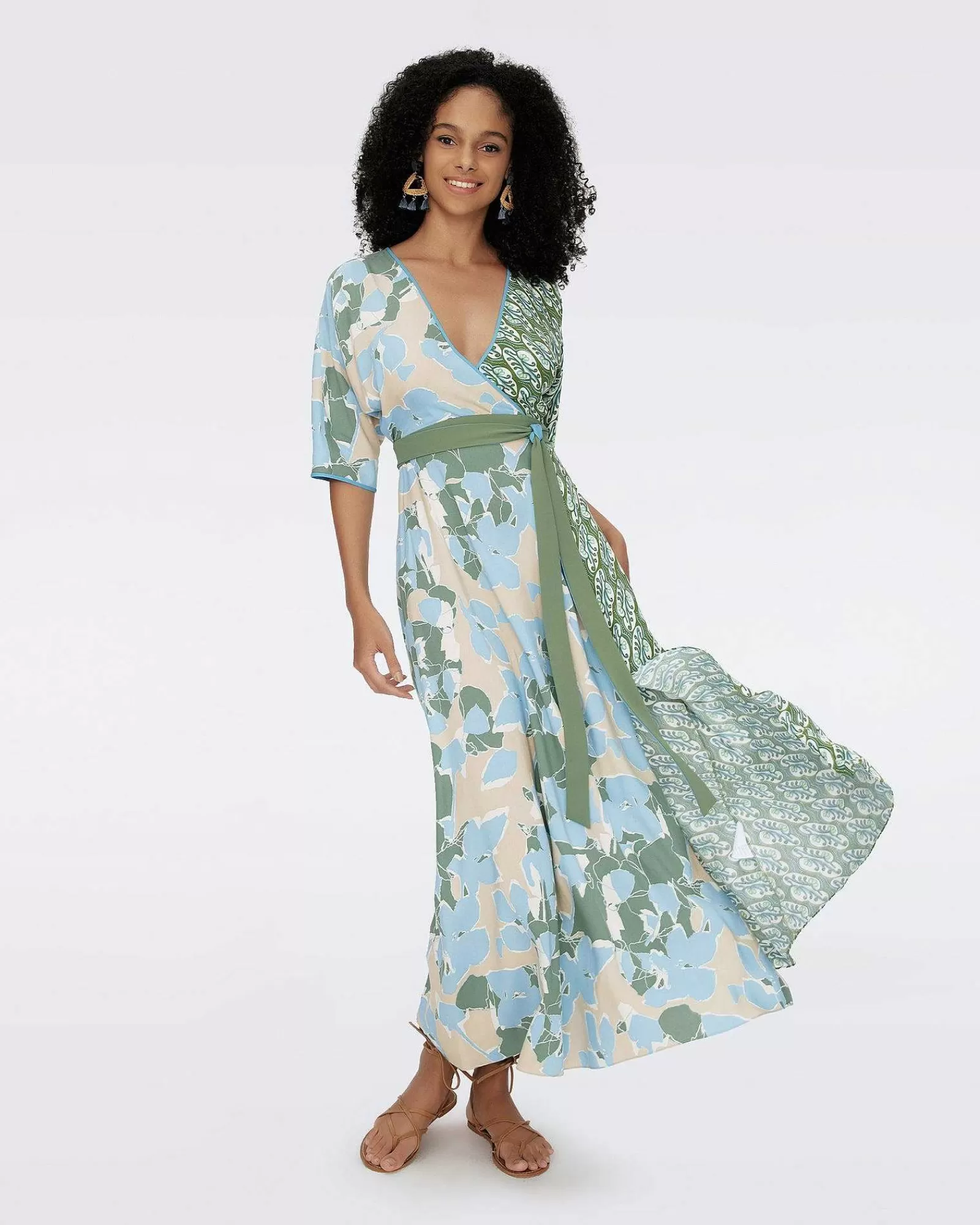 Diane von Furstenberg Maxikleider^Eloise Faux-Wickel-Maxikleid