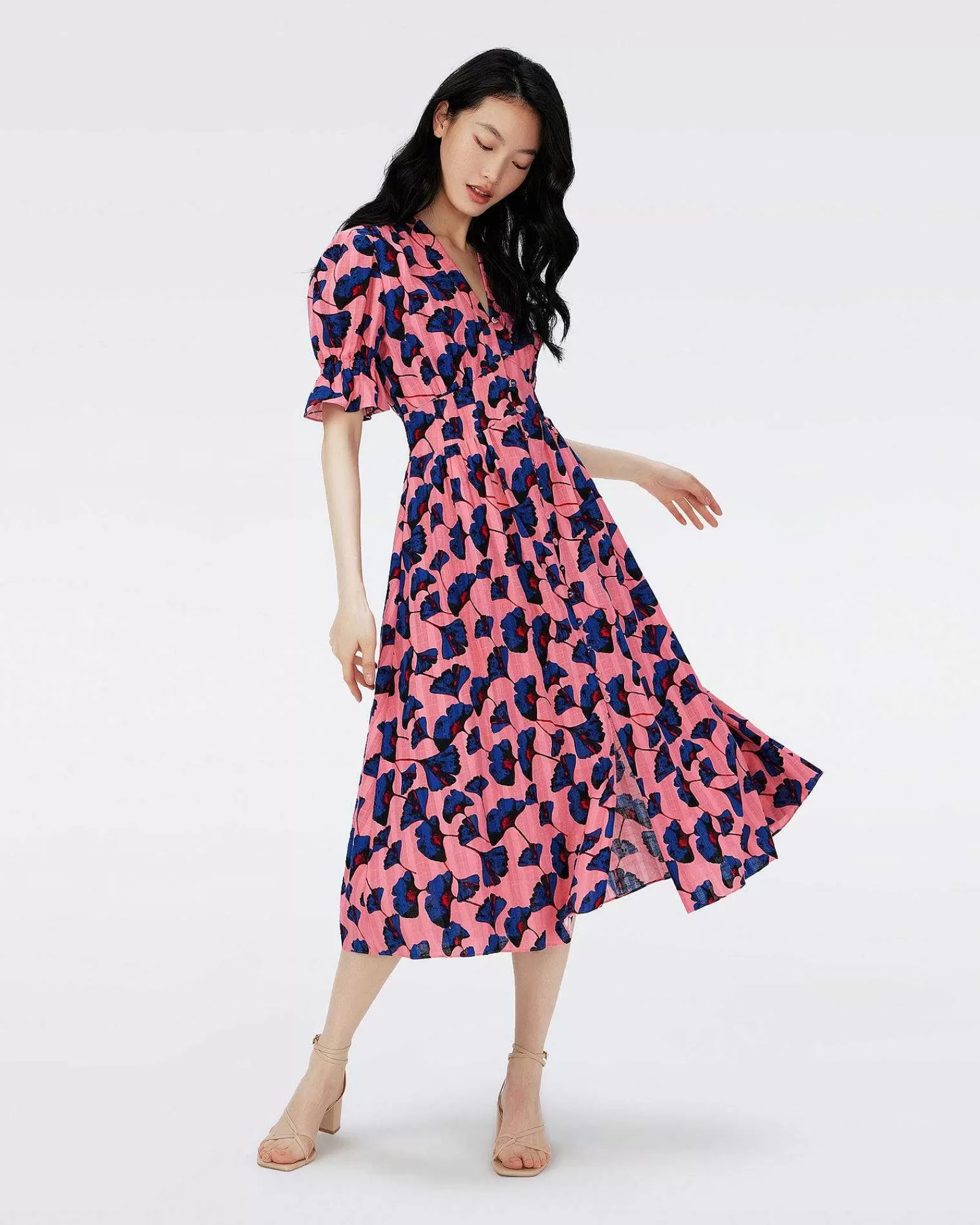 Diane von Furstenberg Midi-Kleider^Erica Baumwoll-Midikleid
