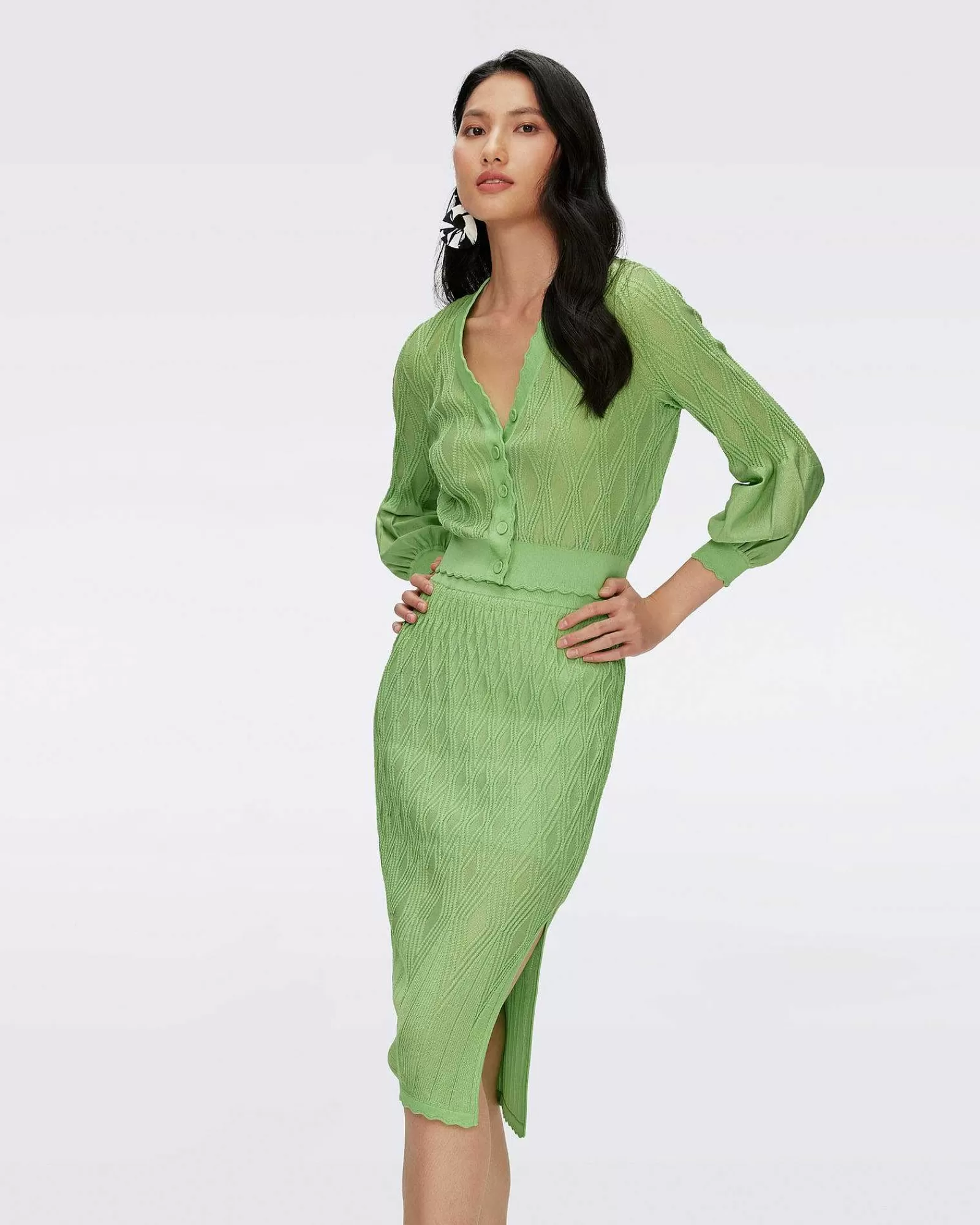 Diane von Furstenberg Alles Trennt Sich^Gisele-Jacquard-Strickrock