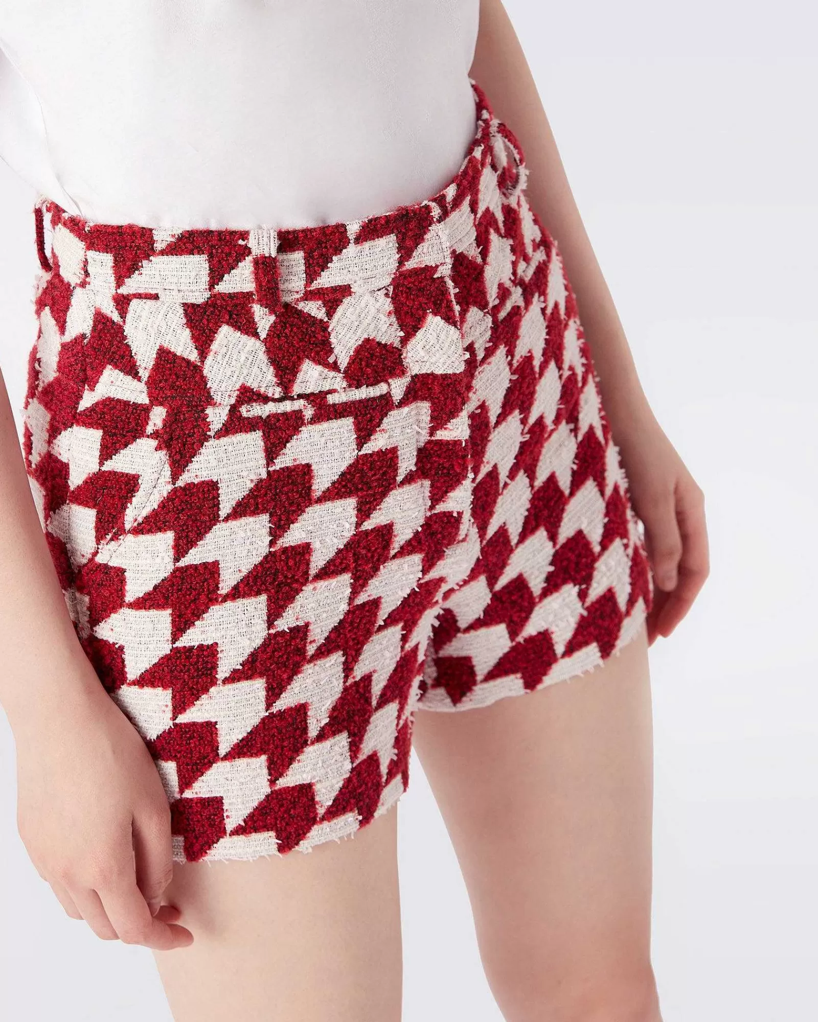 Diane von Furstenberg Alles Trennt Sich^Gramercy Boucle-Wollshorts