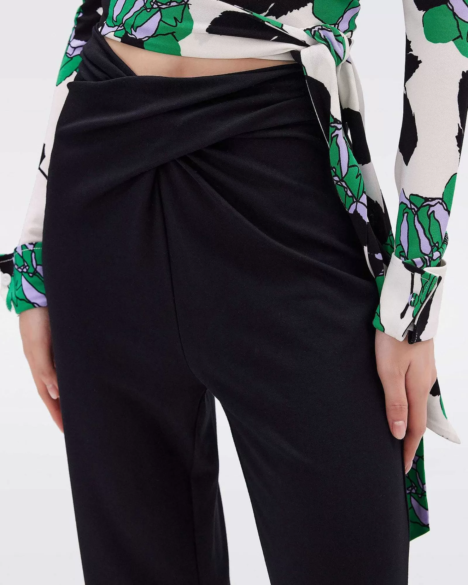 Diane von Furstenberg Schwarze Kleider^Leigh-Hose