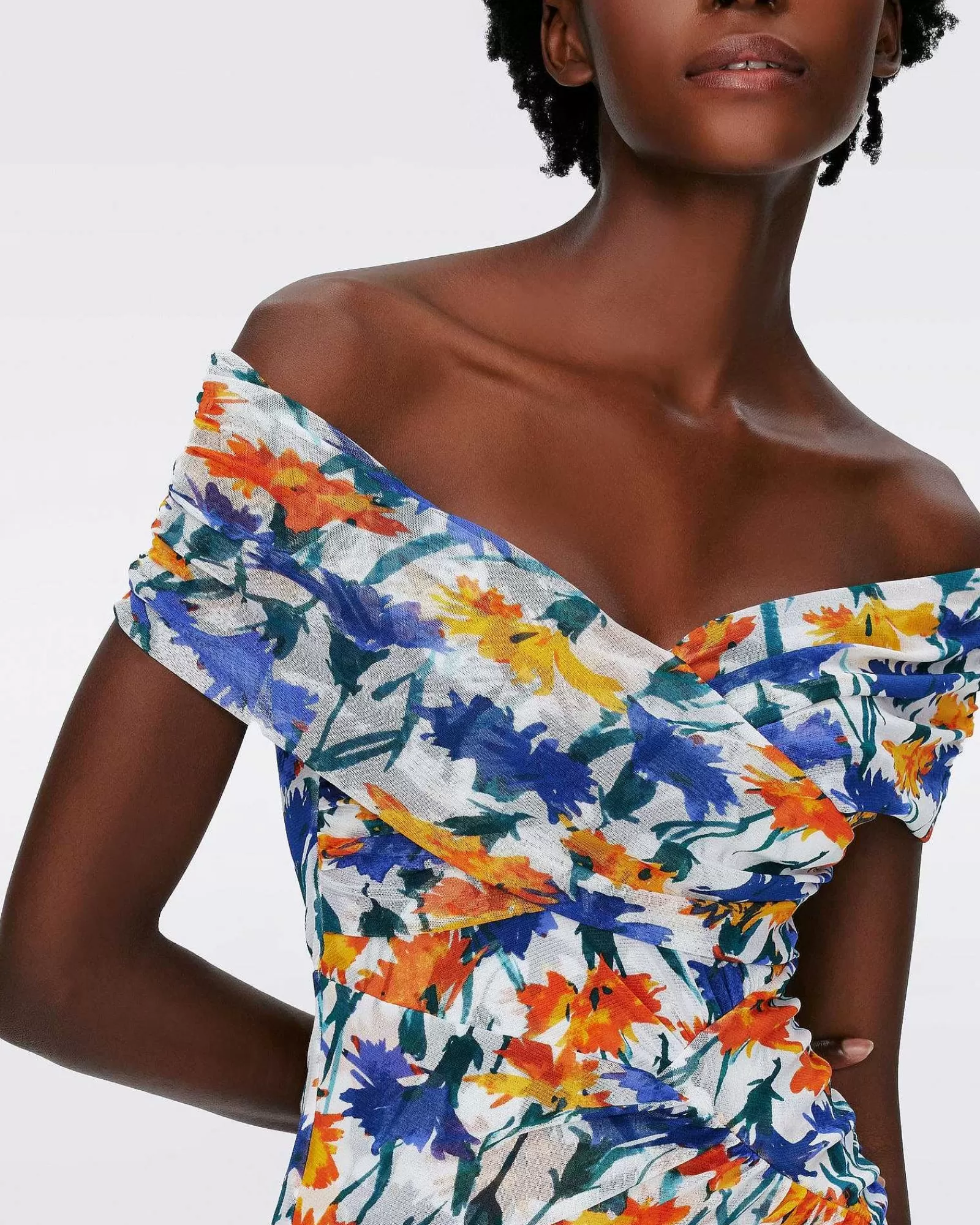 Diane von Furstenberg Knielange Kleider^Lovinia Netzkleid