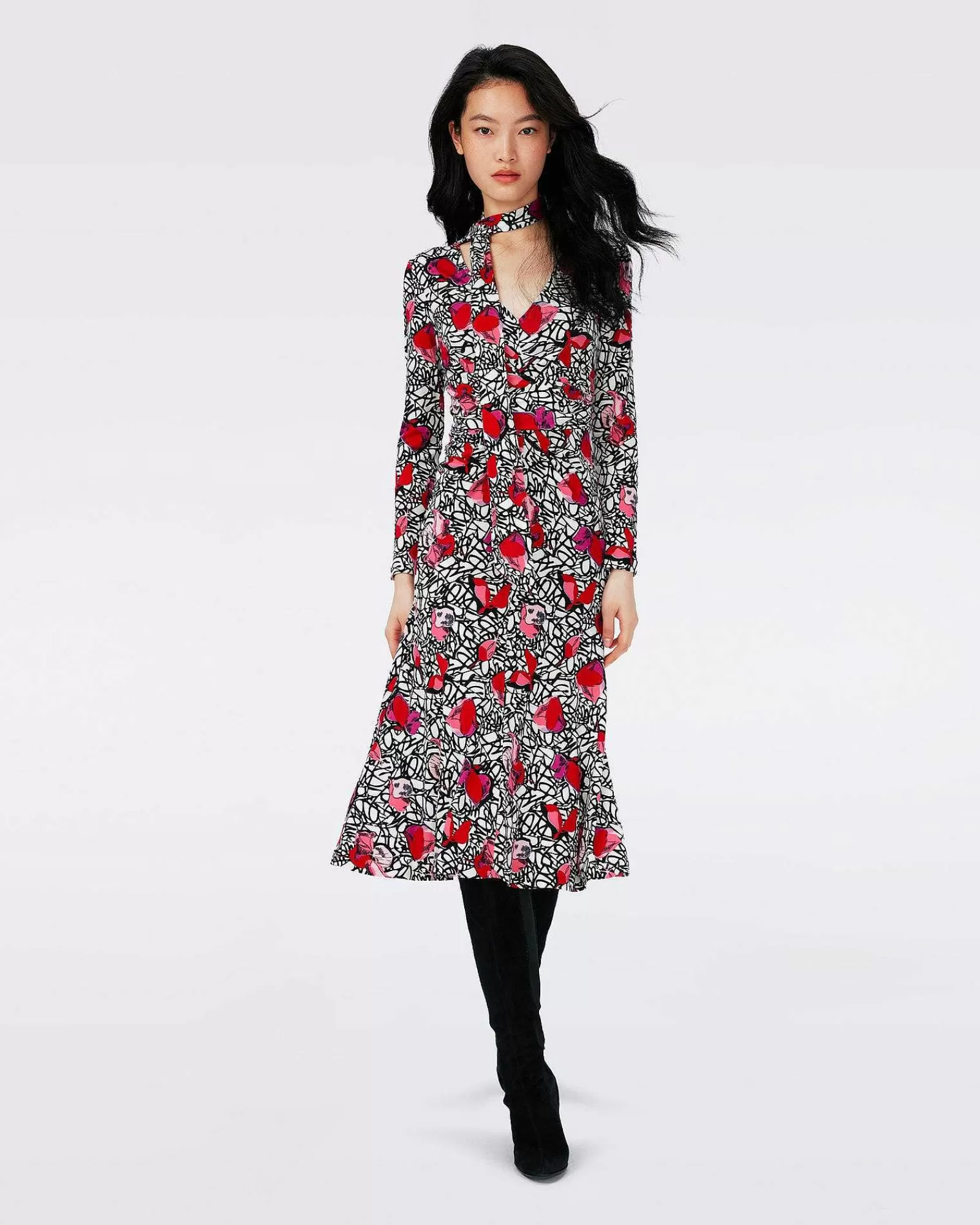 Diane von Furstenberg Midi-Kleider^Marsha-Kleid