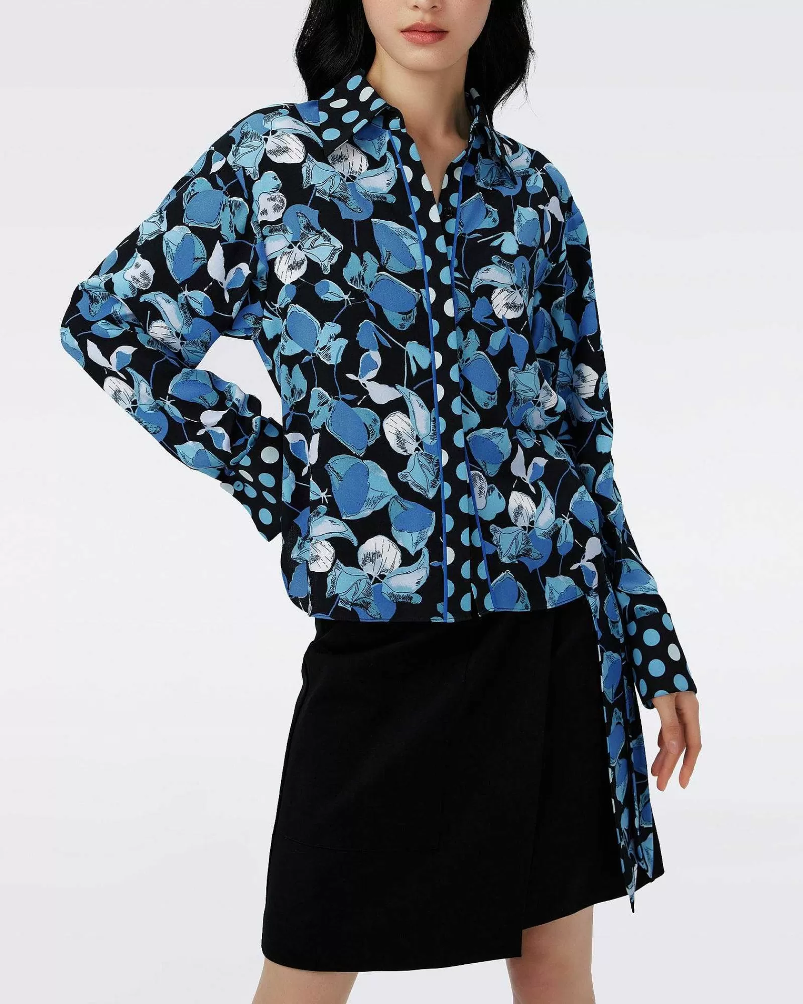 Diane von Furstenberg Knielange Kleider^Olia Wickelkleid