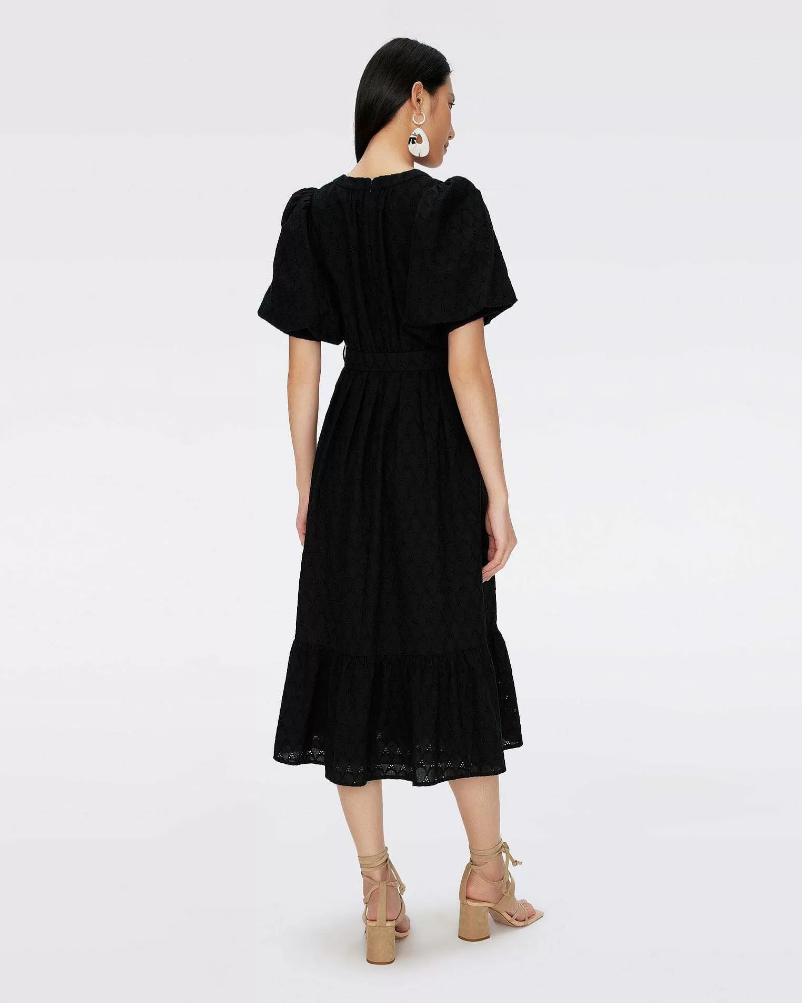 Diane von Furstenberg Midi-Kleider^Polina-Baumwollkleid