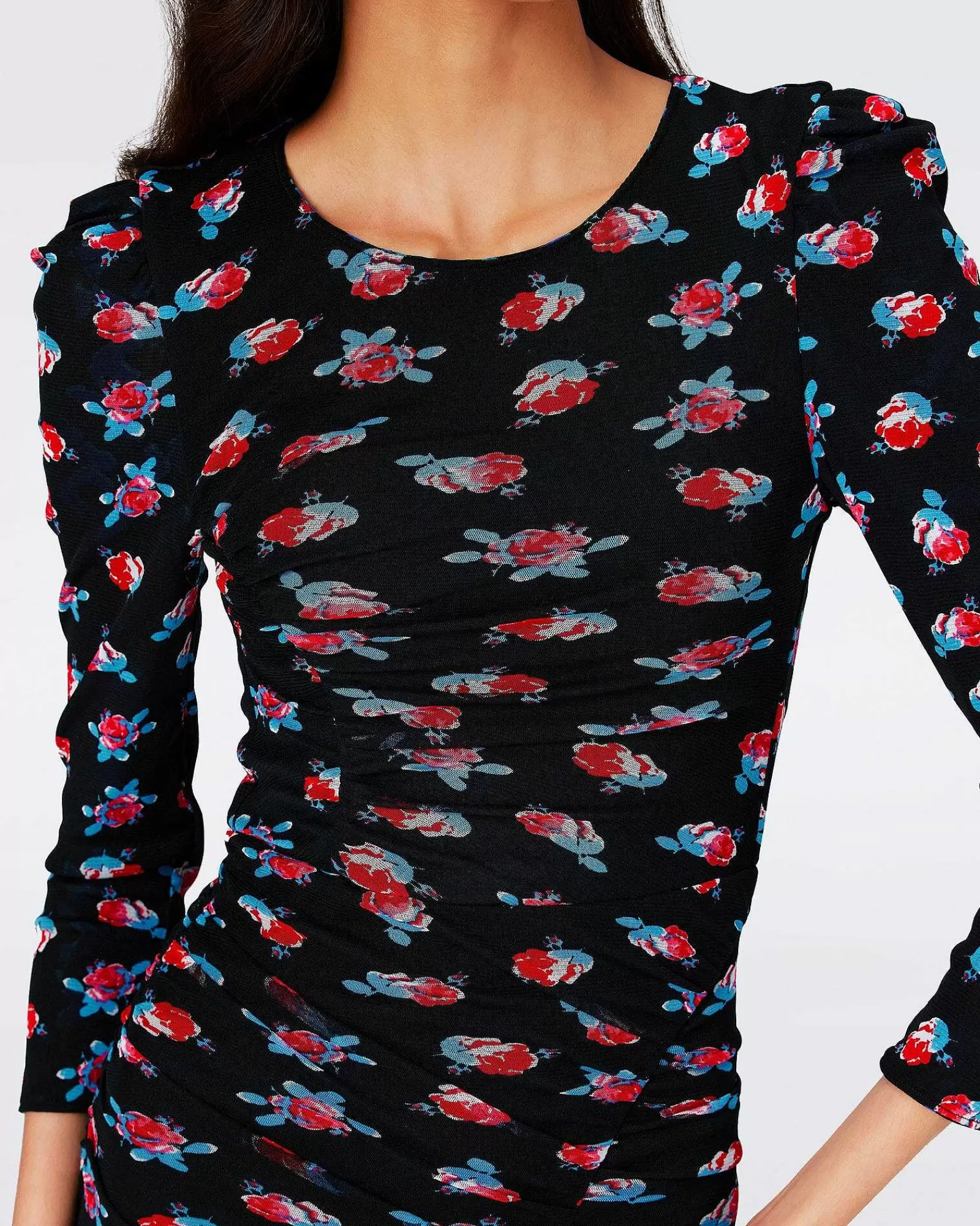 Diane von Furstenberg Midi-Kleider^Priyanka Wende-Netzkleid