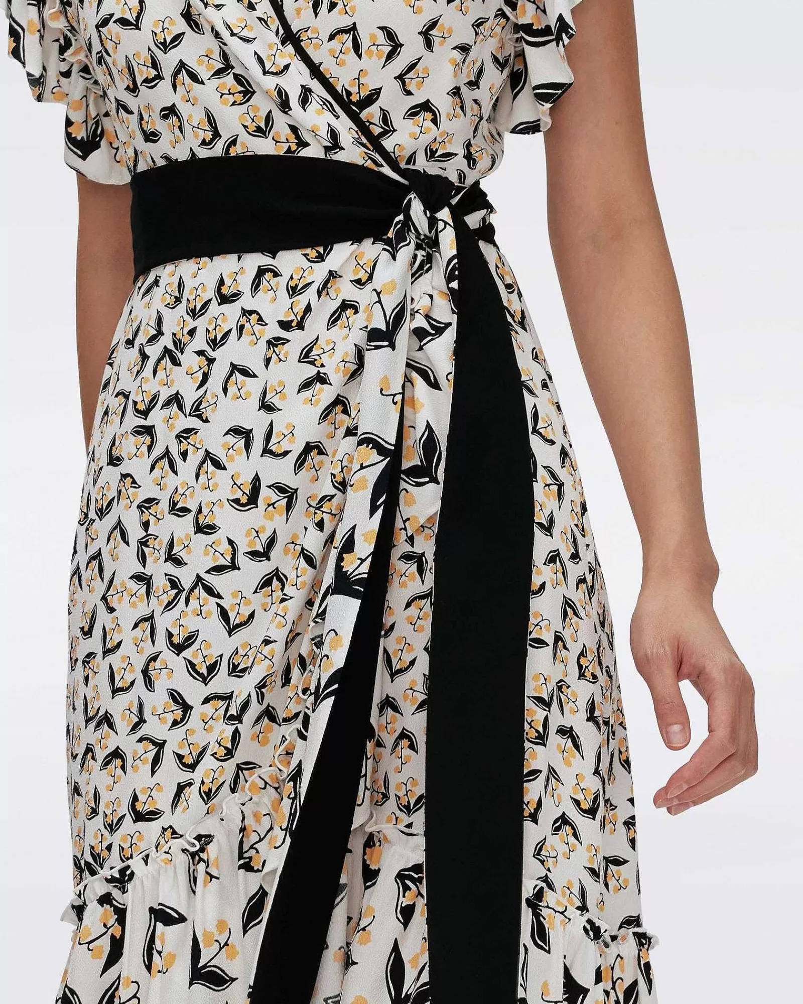 Diane von Furstenberg Knielange Kleider^Violla-Wickelkleid