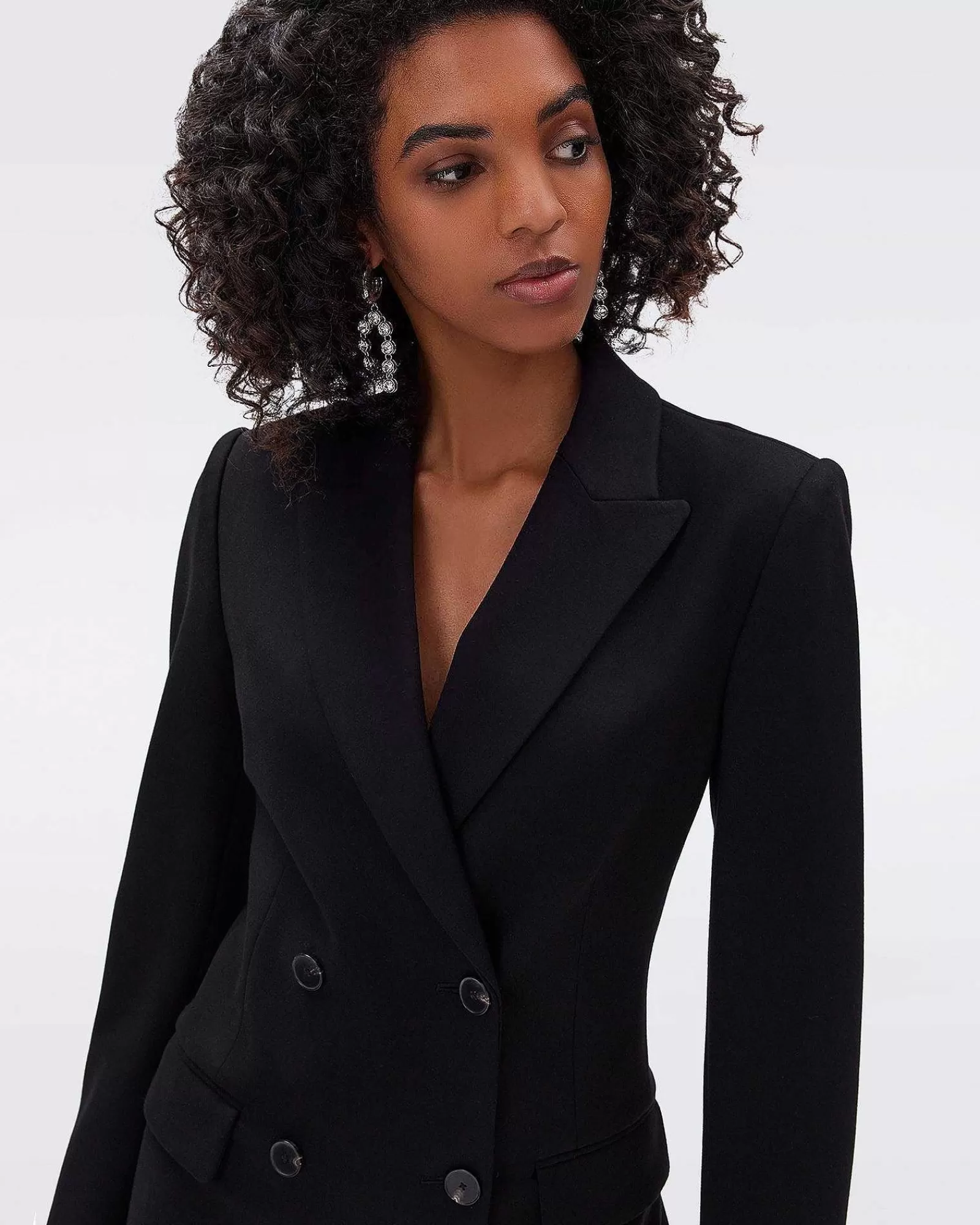 Diane von Furstenberg Schwarze Kleider^Virginia-Blazerkleid