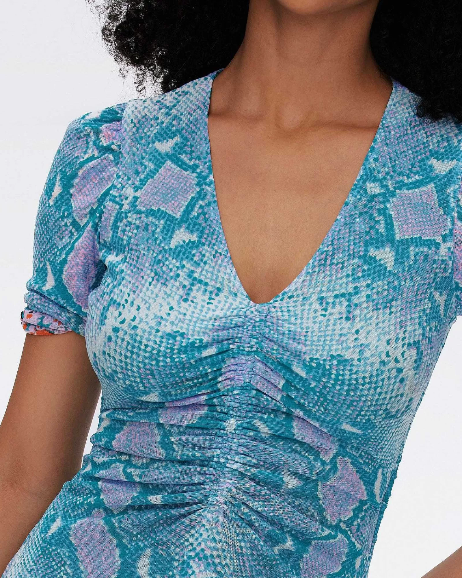 Diane von Furstenberg Knielange Kleider^Wendbares Netzkleid Von Koren
