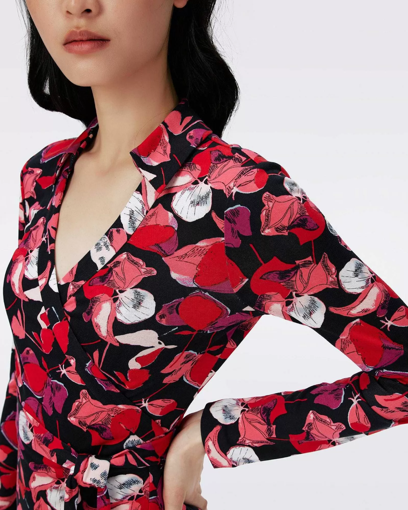 Diane von Furstenberg Kurze Kleider^Wickelkleid „Jeanne" Aus Seidenjersey