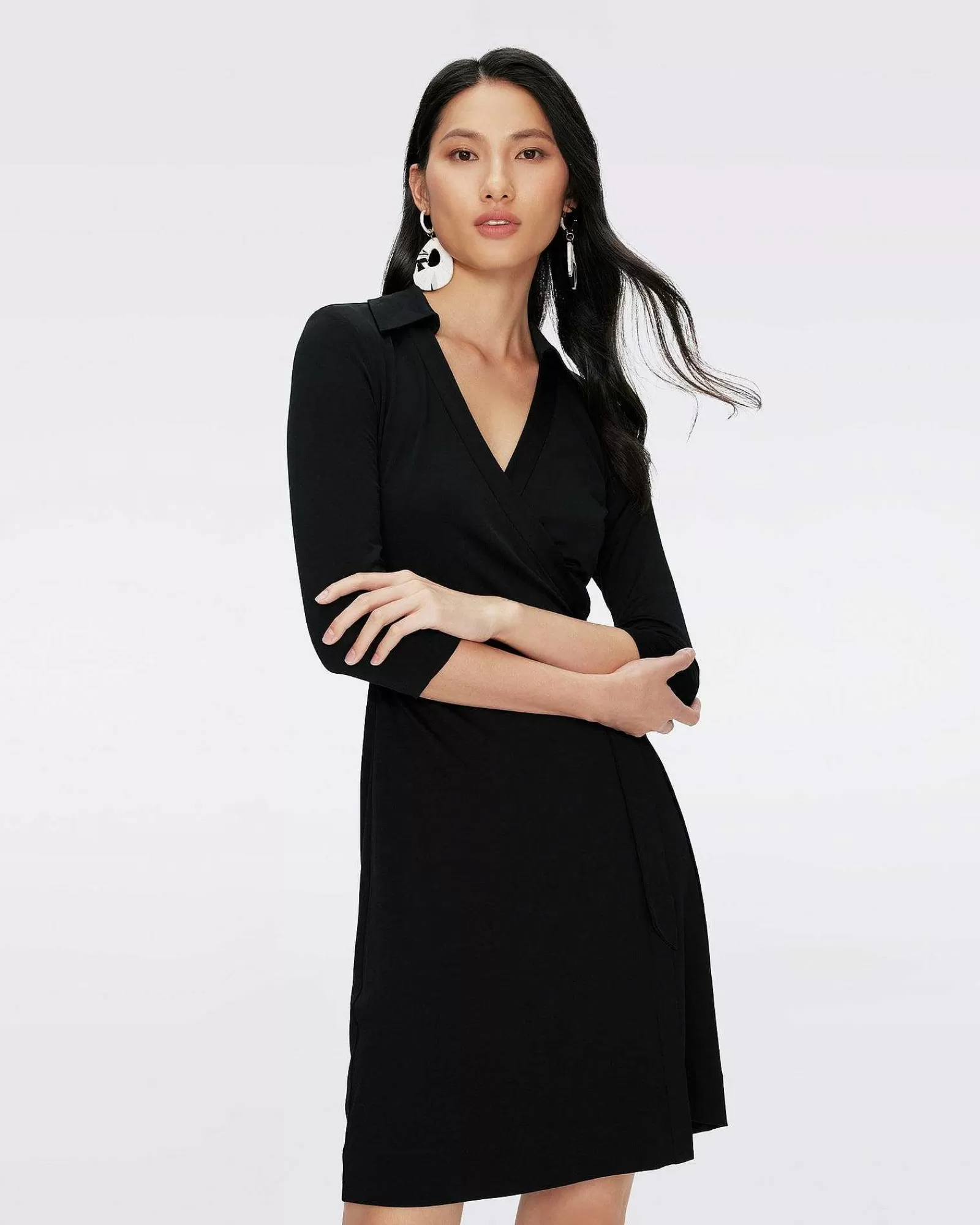 Diane von Furstenberg Kurze Kleider^Wickelkleid „Jeanne" Aus Seidenjersey