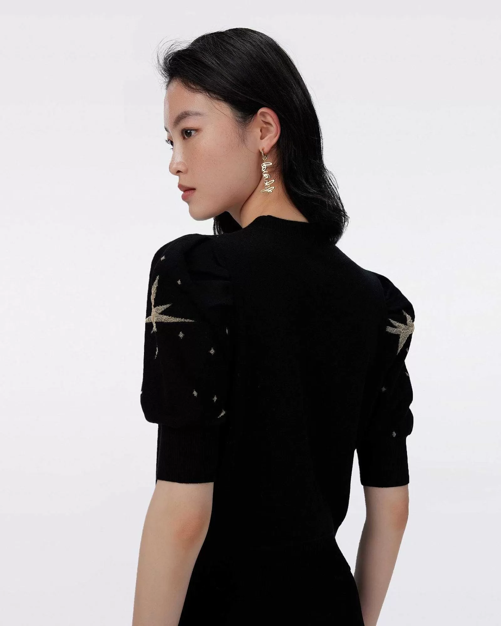 Diane von Furstenberg Schwarze Kleider^Willa-Jacquard-Strickpullover